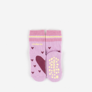 Victoria Calcetín Barefoot Algodón Antideslizante Dibujos Rosa
