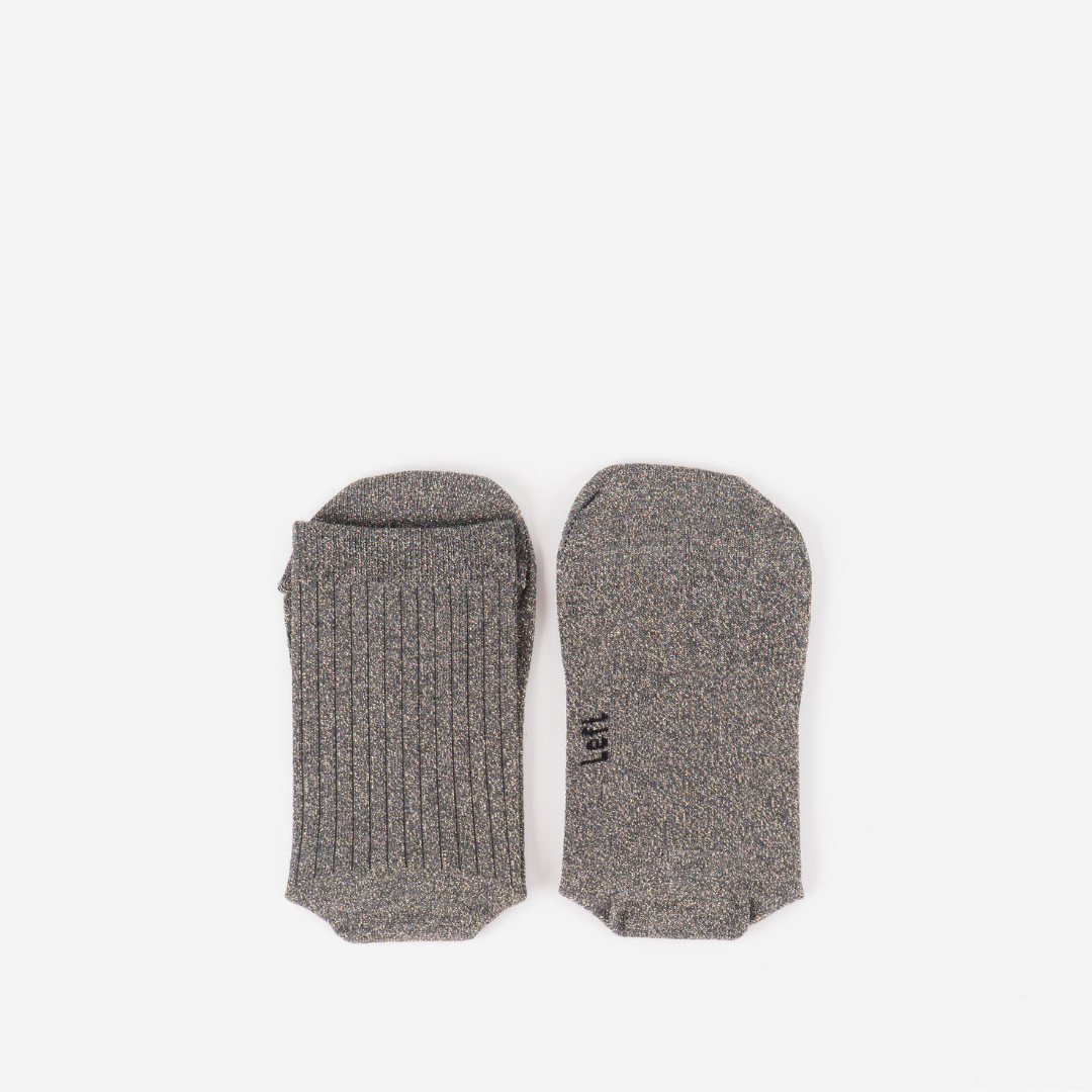 Victoria Calcetín Barefoot Lurex Gris - Imagen 1