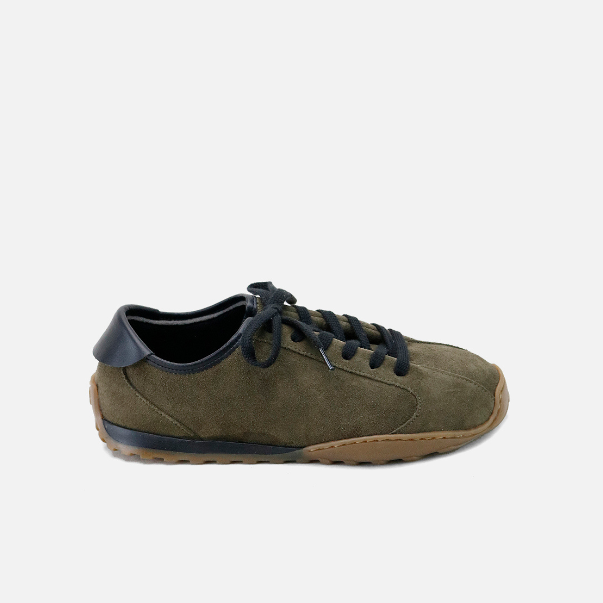 Elisoft Deportivo Barefoot Velour Army/Napa Negro 68009 - Piso Raw - Imagen 1